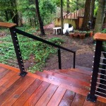 Ironwood Steps and Stainless Cable rail