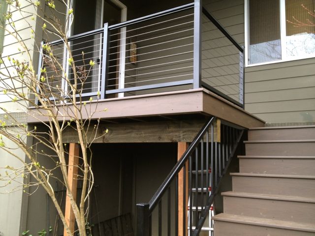 Composite Deck with Cable Rails