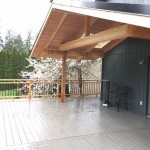 Composite deck with cover