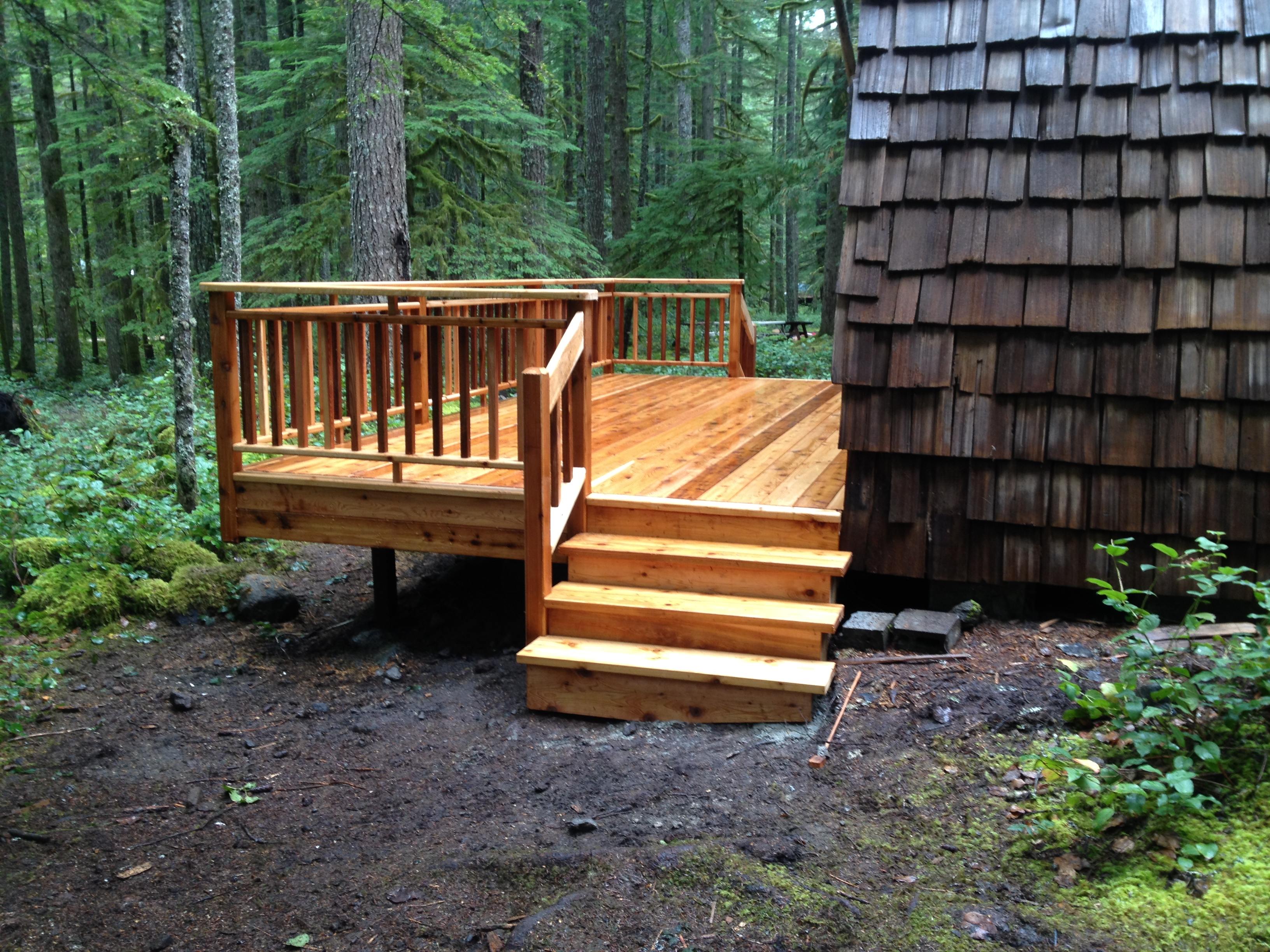 Cedar Deck, Rails and Steps