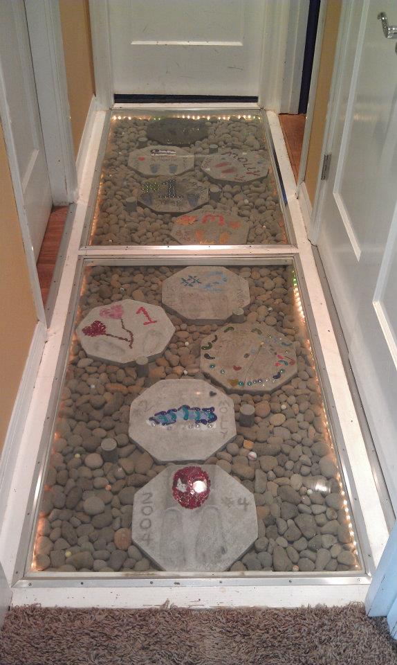 Stepping Stones set into Hallway