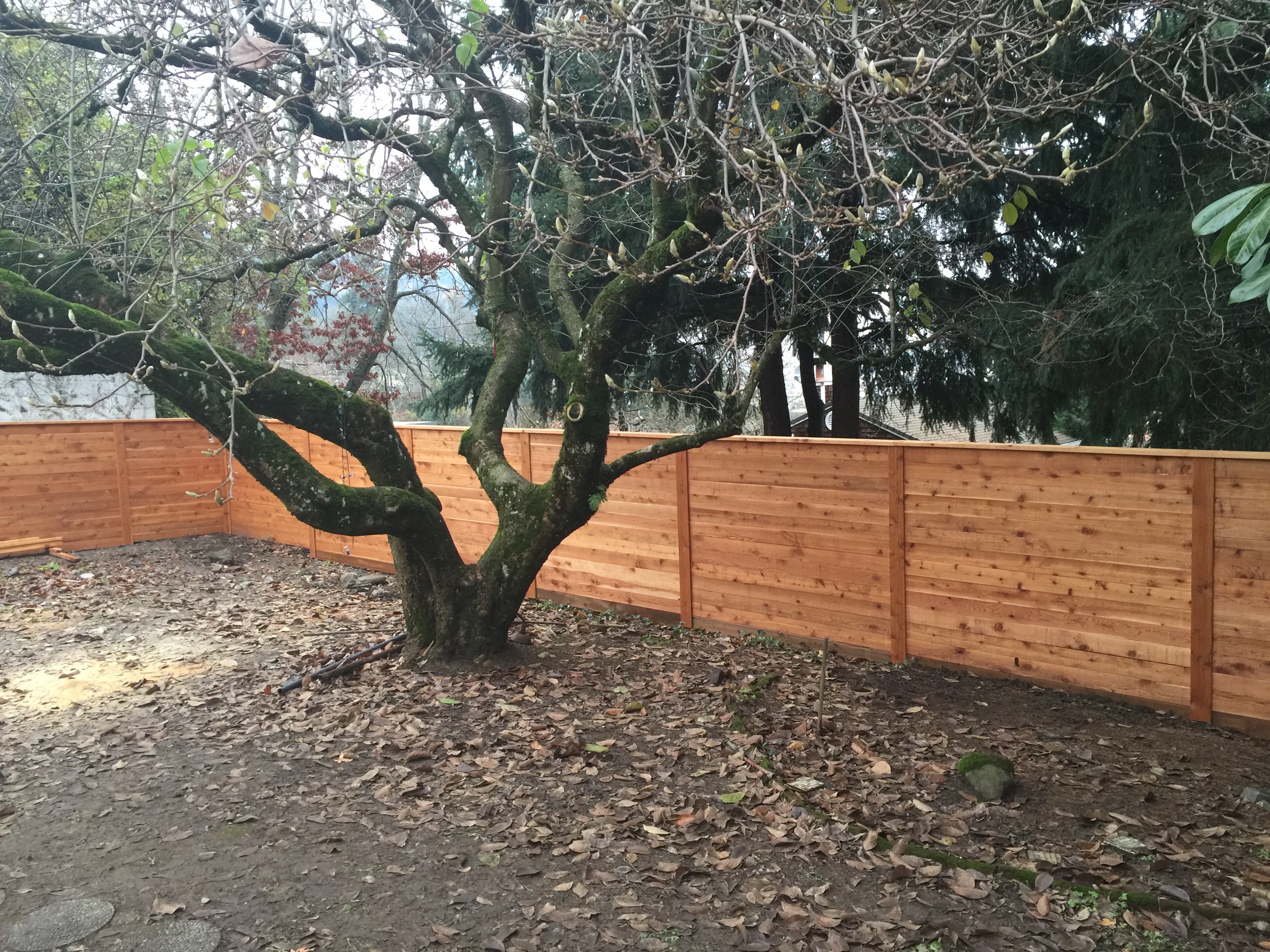 Custom Sideways Fence in PDX