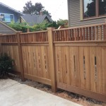 lear Cedar custom fence with 6x6 posts
